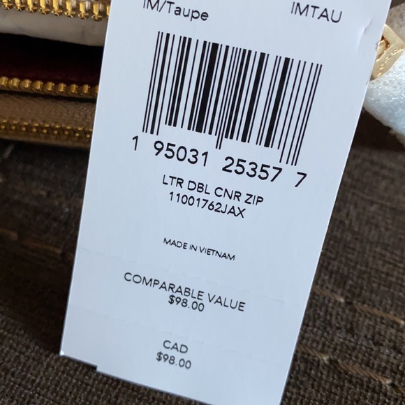 Coach Double corner zip wristlet in pebble leather - Picture 11 of 11